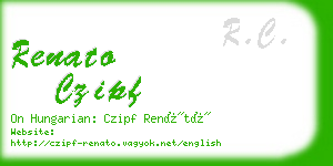 renato czipf business card